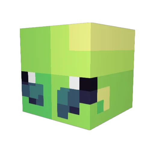 botKatherine Minecraft avatar head, 3D render