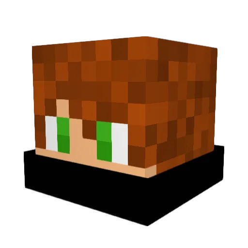 bot_Swixx Minecraft avatar head, 3D render