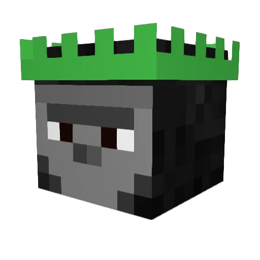 botanan Minecraft avatar head, 3D render