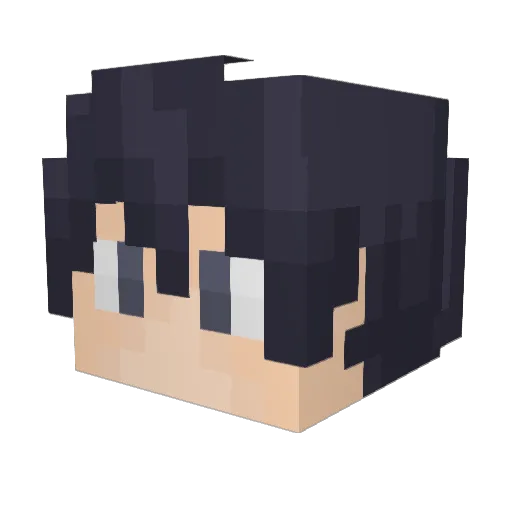 botanikass Minecraft avatar head, 3D render