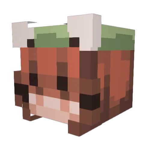 botchbabylisasa Minecraft avatar head, 3D render