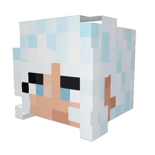 bote1312 Minecraft avatar head, 3D render