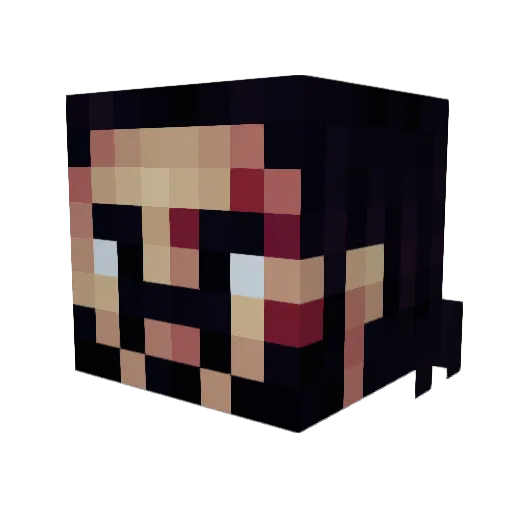 botp0drick Minecraft avatar head, 3D render