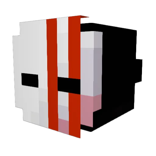 botren Minecraft avatar head, 3D render