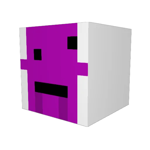 bott4 Minecraft avatar head, 3D render