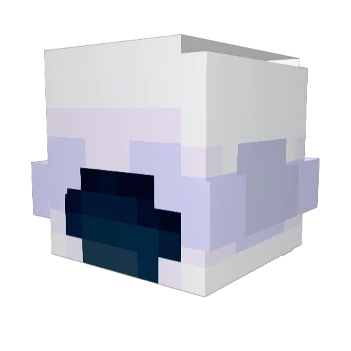 botteee Minecraft avatar head, 3D render
