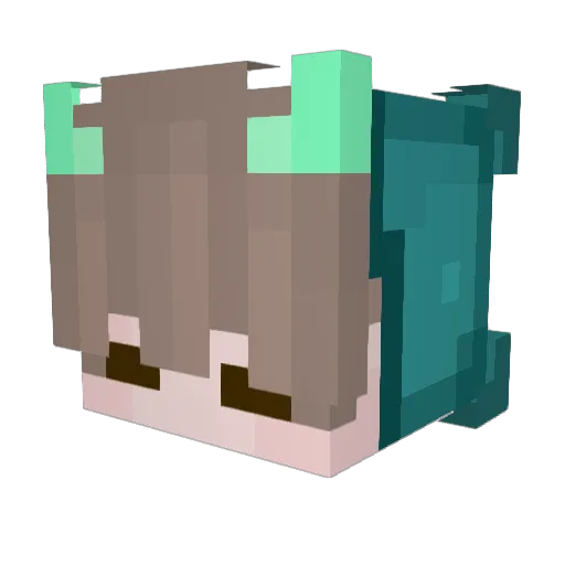 bottegaph Minecraft avatar head, 3D render