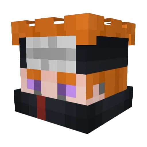 bottleaddalli Minecraft avatar head, 3D render