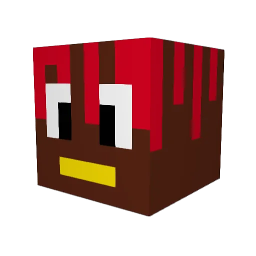 botto420 Minecraft avatar head, 3D render