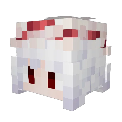 bottom0220 Minecraft avatar head, 3D render