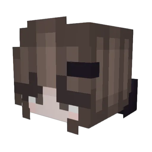 botuella Minecraft avatar head, 3D render