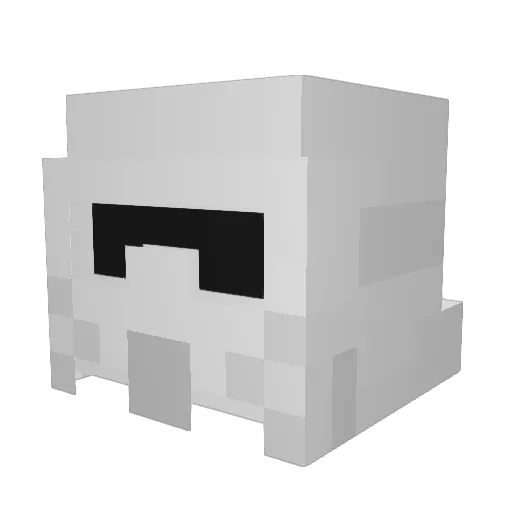 botvbotv2 Minecraft avatar head, 3D render