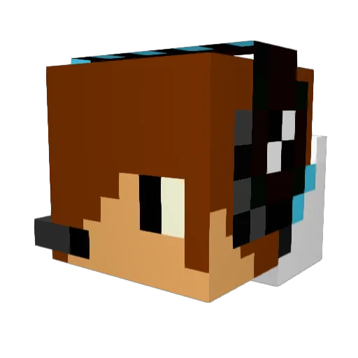 boubou4594 Minecraft avatar head, 3D render