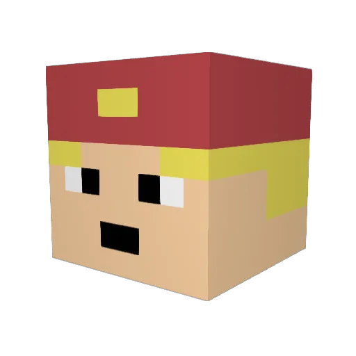 boubou9494 Minecraft avatar head, 3D render