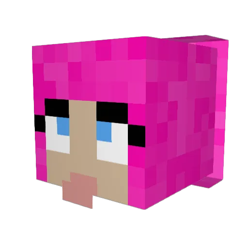 boufdaddy Minecraft avatar head, 3D render