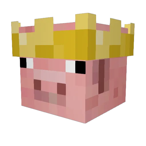 bouftawn Minecraft avatar head, 3D render