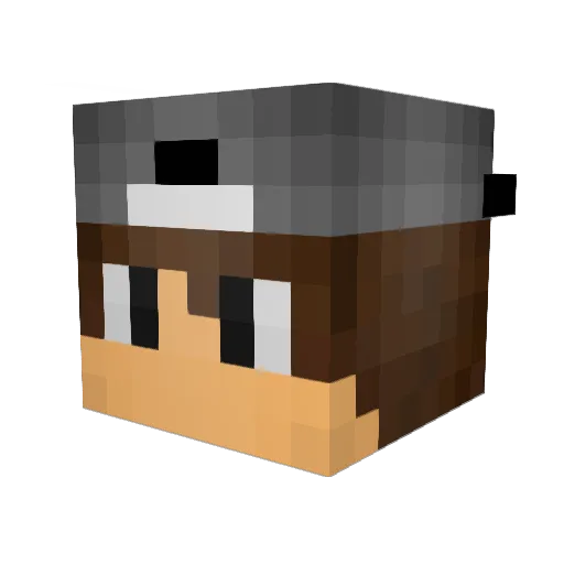 boufwilliam Minecraft avatar head, 3D render