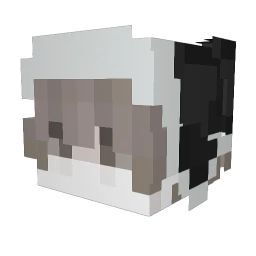 boujee Minecraft avatar head, 3D render