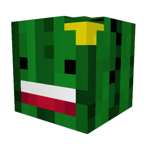 boulderfish Minecraft avatar head, 3D render