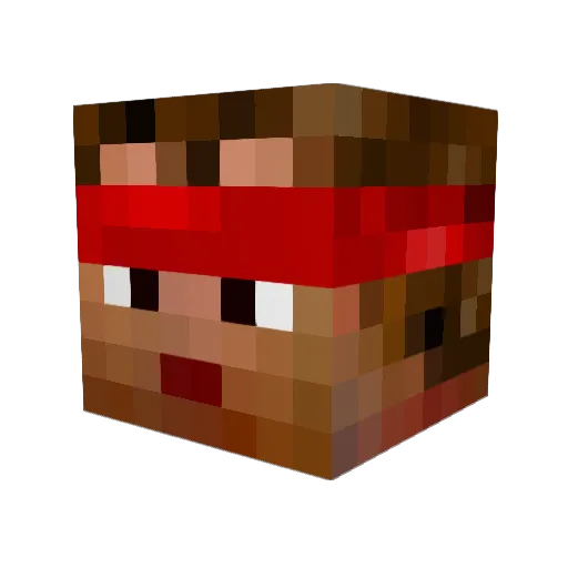 boulou76610 Minecraft avatar head, 3D render