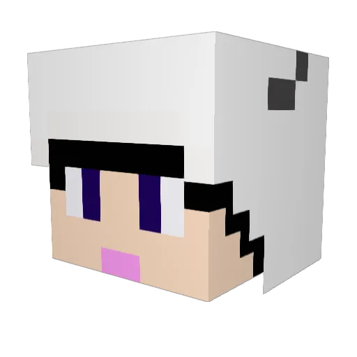 bounce_07 Minecraft avatar head, 3D render
