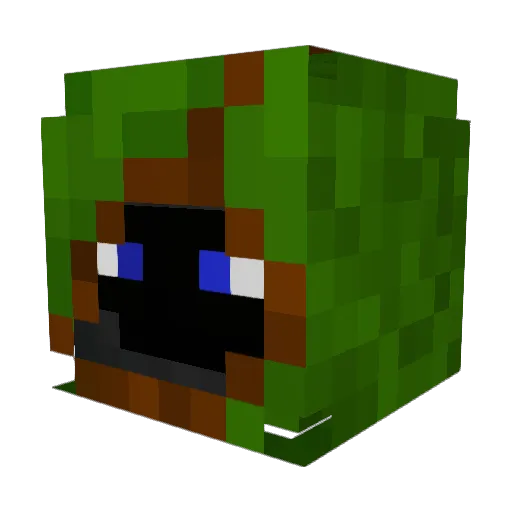 bouncingbuffalo Minecraft avatar head, 3D render