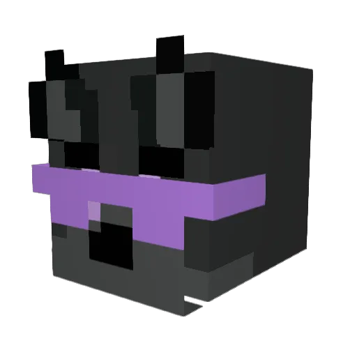 bouncy001 Minecraft avatar head, 3D render
