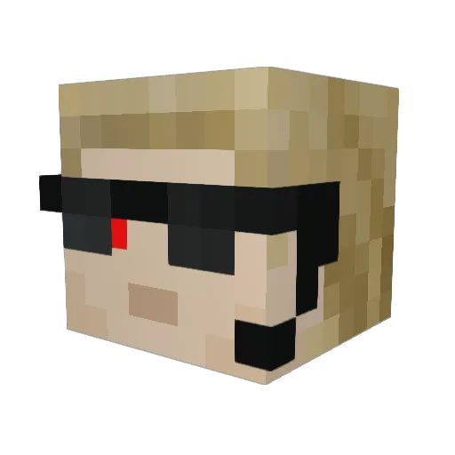 bouncy_Potato_ Minecraft avatar head, 3D render
