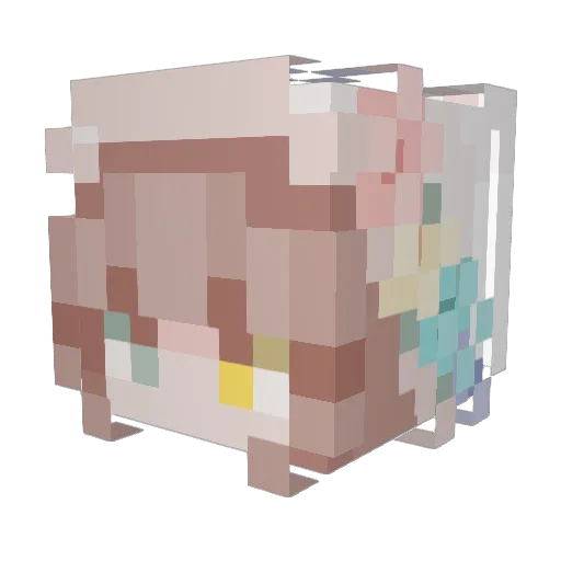 bouncybunnie275 Minecraft avatar head, 3D render