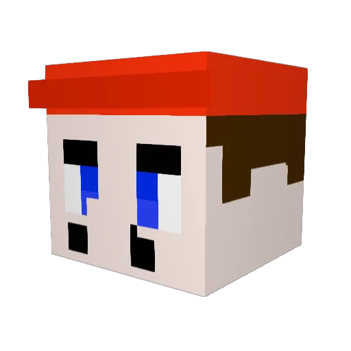 bouncyknight04 Minecraft avatar head, 3D render