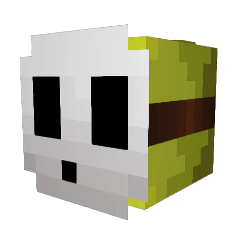 bountyhunt3 Minecraft avatar head, 3D render