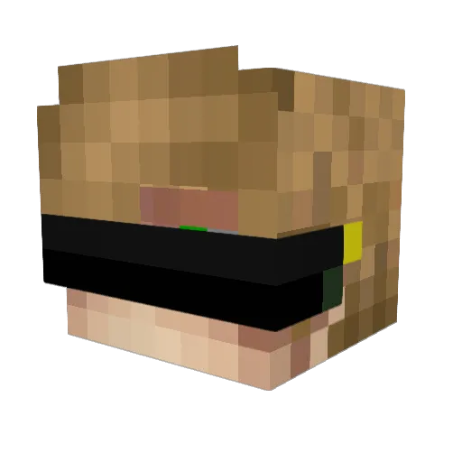 bourbakinicolas Minecraft avatar head, 3D render