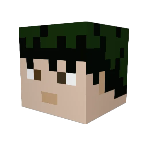 bourcier700 Minecraft avatar head, 3D render