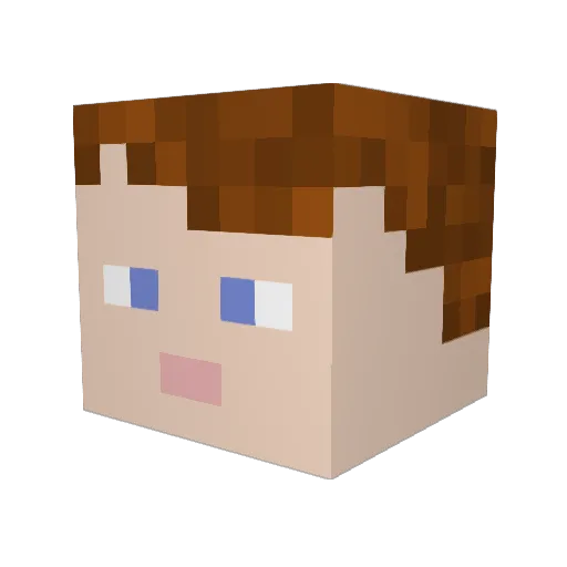 bovvy Minecraft avatar head, 3D render