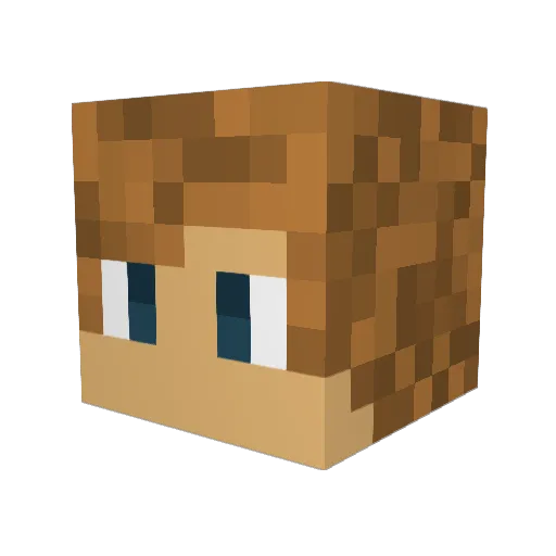 bow4it Minecraft avatar head, 3D render