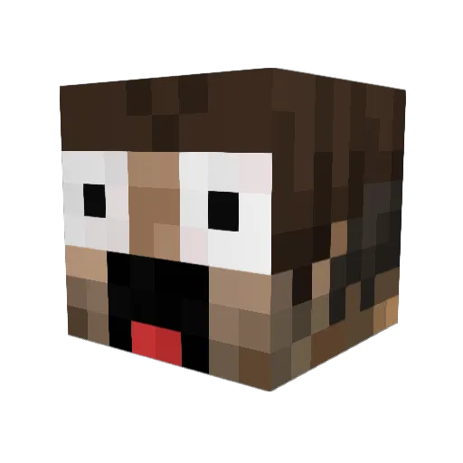 bow_buddy Minecraft avatar head, 3D render
