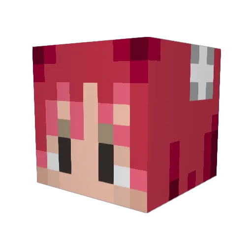 bowa_lia Minecraft avatar head, 3D render