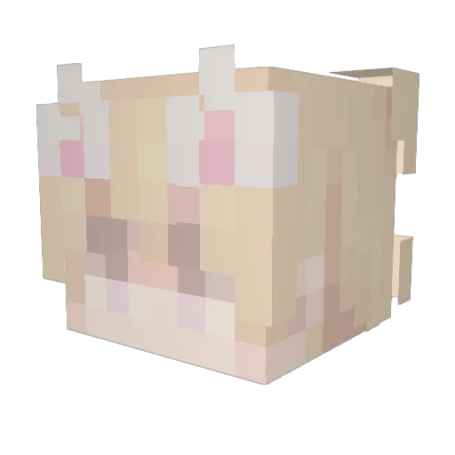 bowclutch Minecraft avatar head, 3D render
