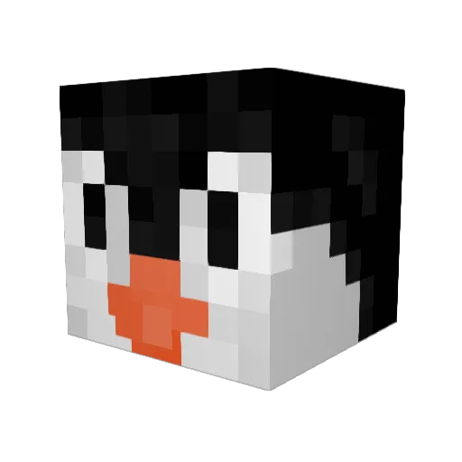 bowiebox Minecraft avatar head, 3D render
