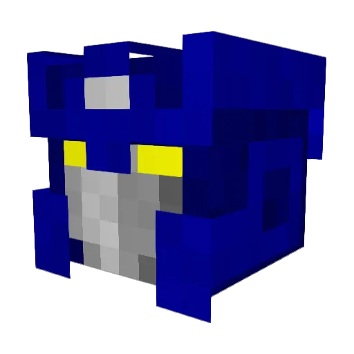 bowieee Minecraft avatar head, 3D render