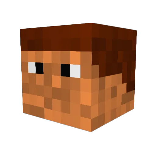 bowing239 Minecraft avatar head, 3D render