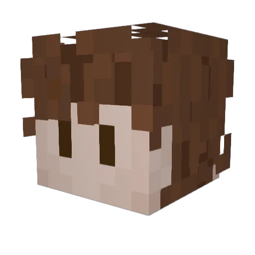 bowmannach Minecraft avatar head, 3D render