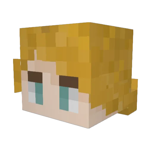 bowmasterZ96 Minecraft avatar head, 3D render