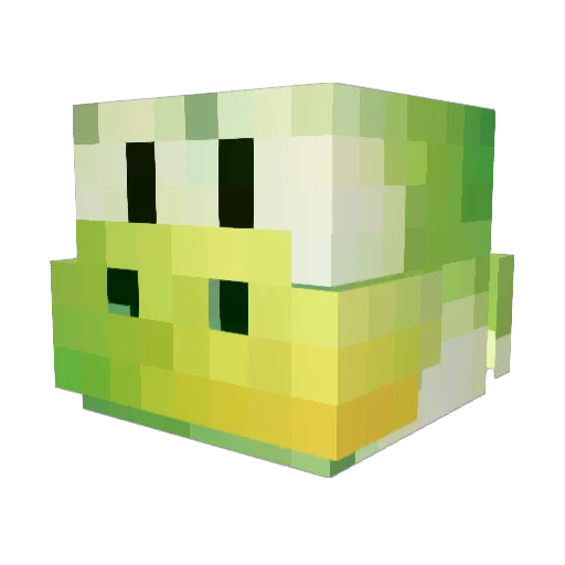 bowsergf Minecraft avatar head, 3D render