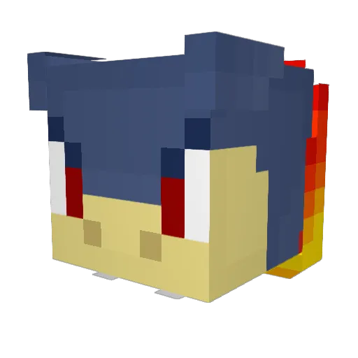 bowtie_man Minecraft avatar head, 3D render