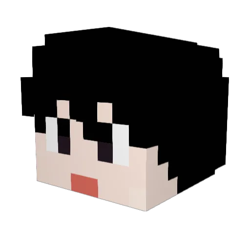 bowtown Minecraft avatar head, 3D render