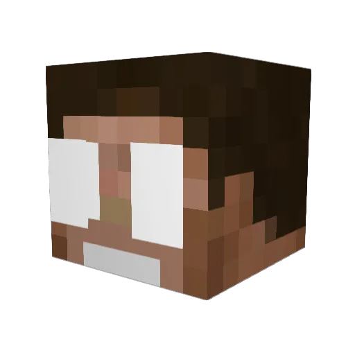 box3005 Minecraft avatar head, 3D render