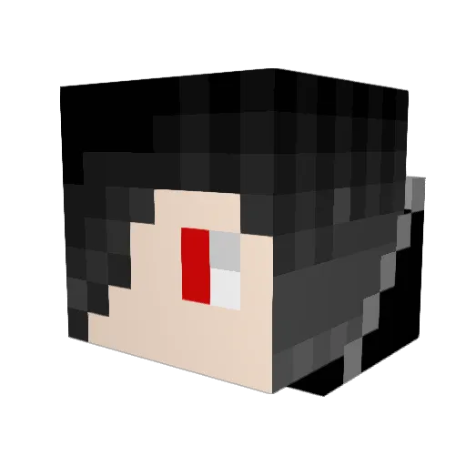 box321 Minecraft avatar head, 3D render
