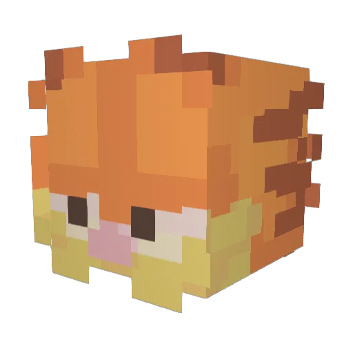 box_creeper Minecraft avatar head, 3D render