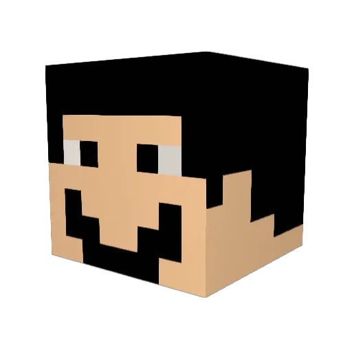 boxdog69 Minecraft avatar head, 3D render